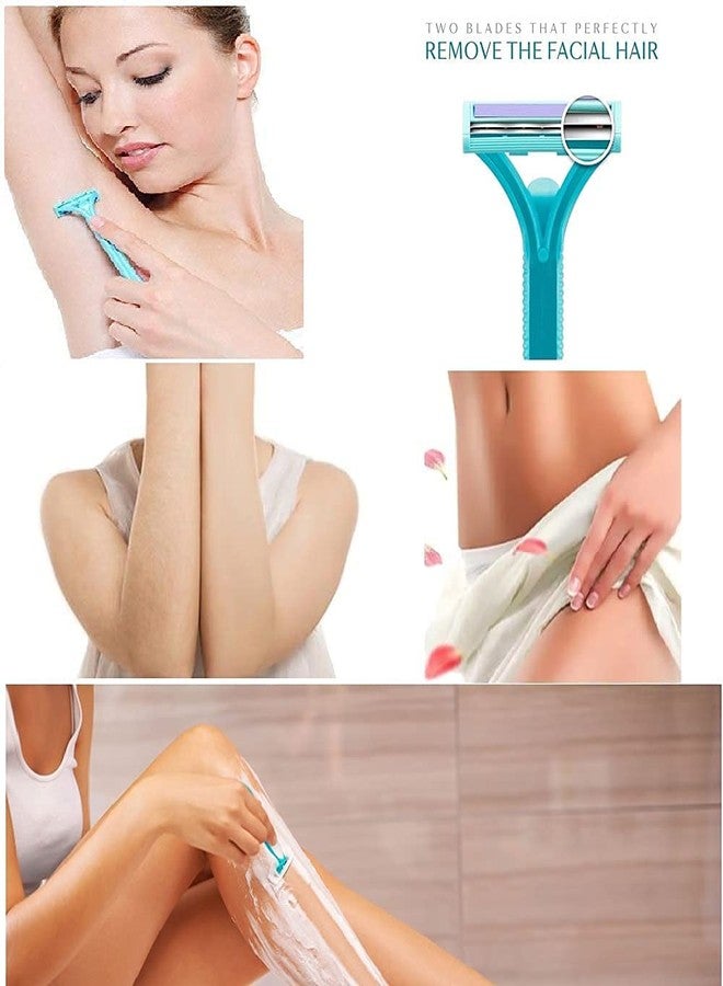LANELLIE || Women's Disposable Shaving Razor for Hair Removal & Disposable for Body for Women and Men With Nourishing White Stripe - Image 3